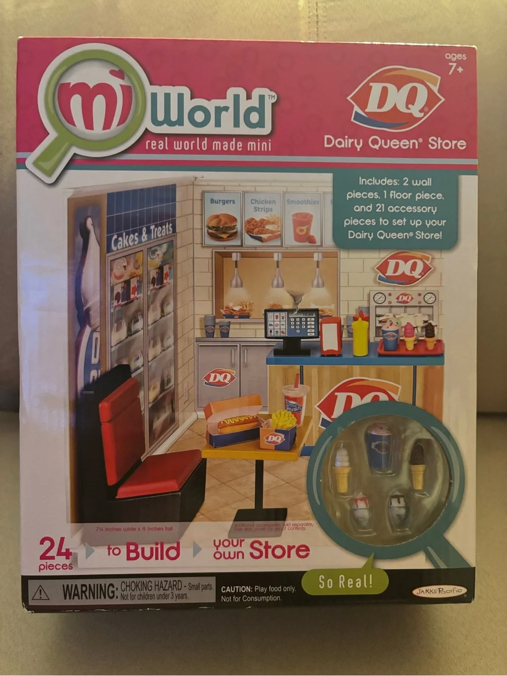 MiWorld Dairy Queen® Store Playset - Pink/Red